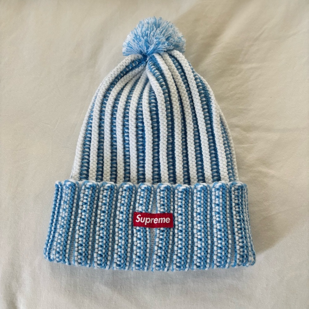 Supreme Contrast Stripe Beanie